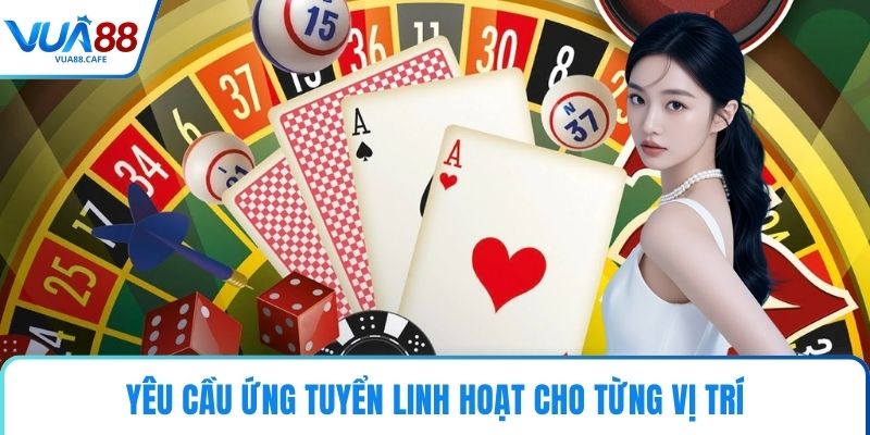 Yêu cầu ứng tuyển linh hoạt cho từng vị trí